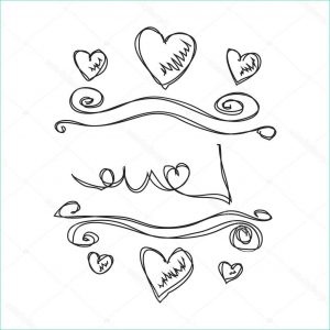 Amour Dessin Luxe Stock Doodle Simple D Un Dessin De Coeur Amour — Image