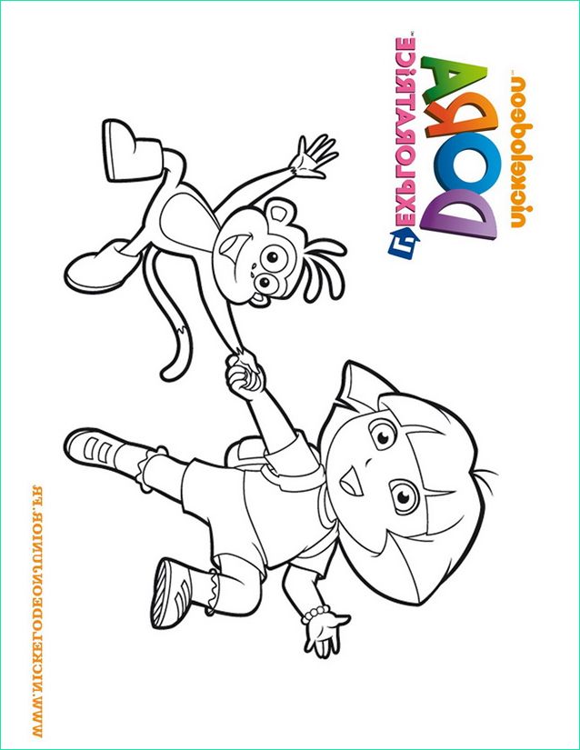 Coloriage Dora L&amp;#039;exploratrice Bestof Image Coloriage Dora L Exploratrice à Imprimer Gratuitement