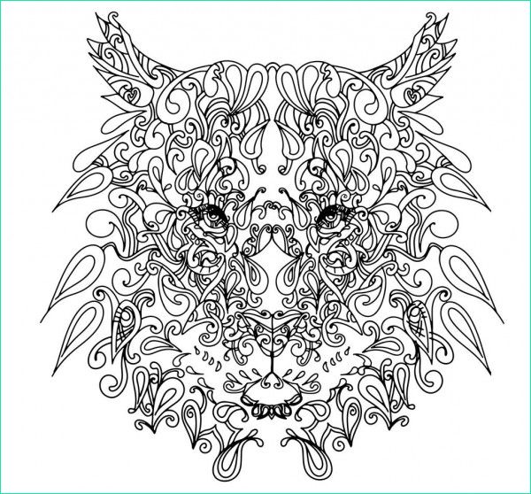 Coloriage Mandala Tigre Cool Stock Vecteurs Pour Tigre Blanc Mandala Illustrations Libres De