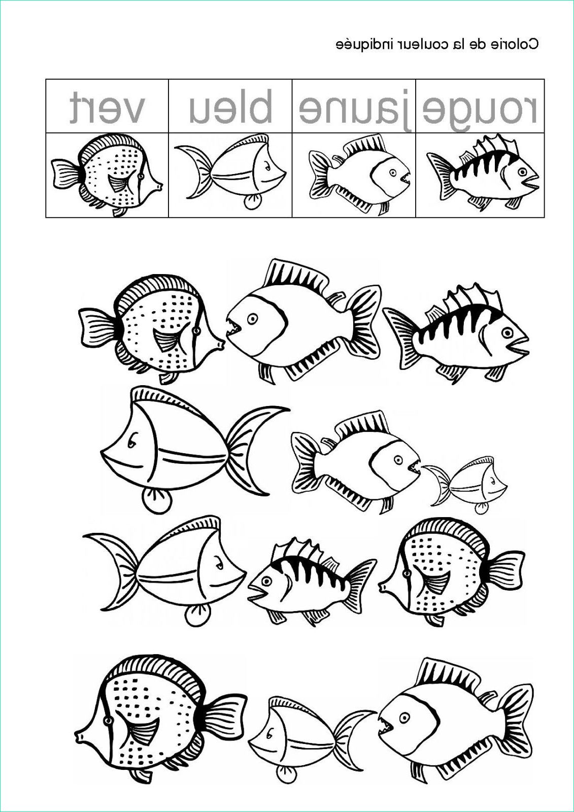 Coloriage Mer Maternelle Cool Photos Poisson