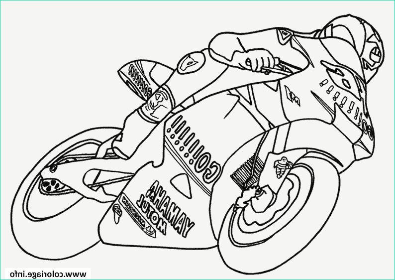 Coloriage Moto A Imprimer Inspirant Stock Coloriage Moto De Course 18 Dessin