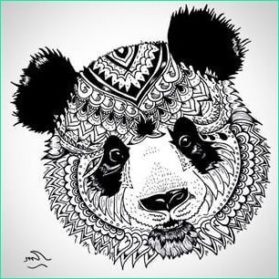 Coloriage Panda Mandala Beau Photos Mandala Black and White Animal Google Search with