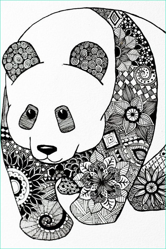 Coloriage Panda Mandala Inspirant Image A One Of A Kind Artwork Of A Panda In Mandala Pattern It