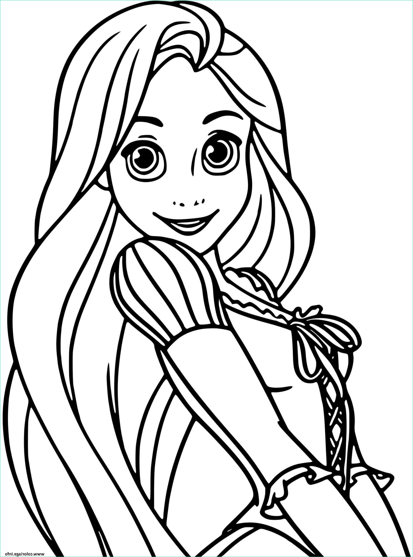 Coloriage Rayponce Inspirant Collection Coloriage Raiponce Dans Raiponce En 2010 Jecolorie