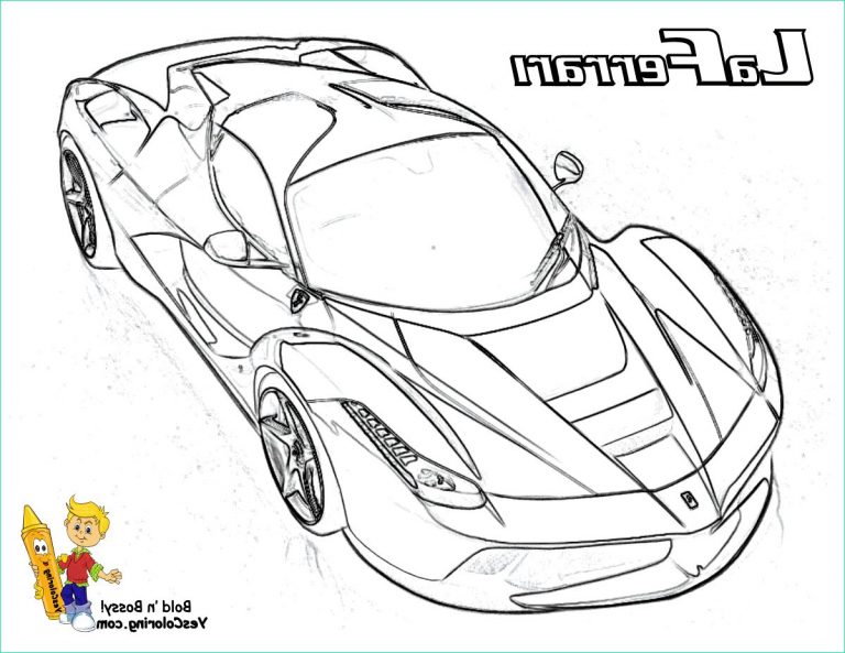 Coloriage Voiture De Course Ferrari Nouveau Images Coloriage Ferrari À