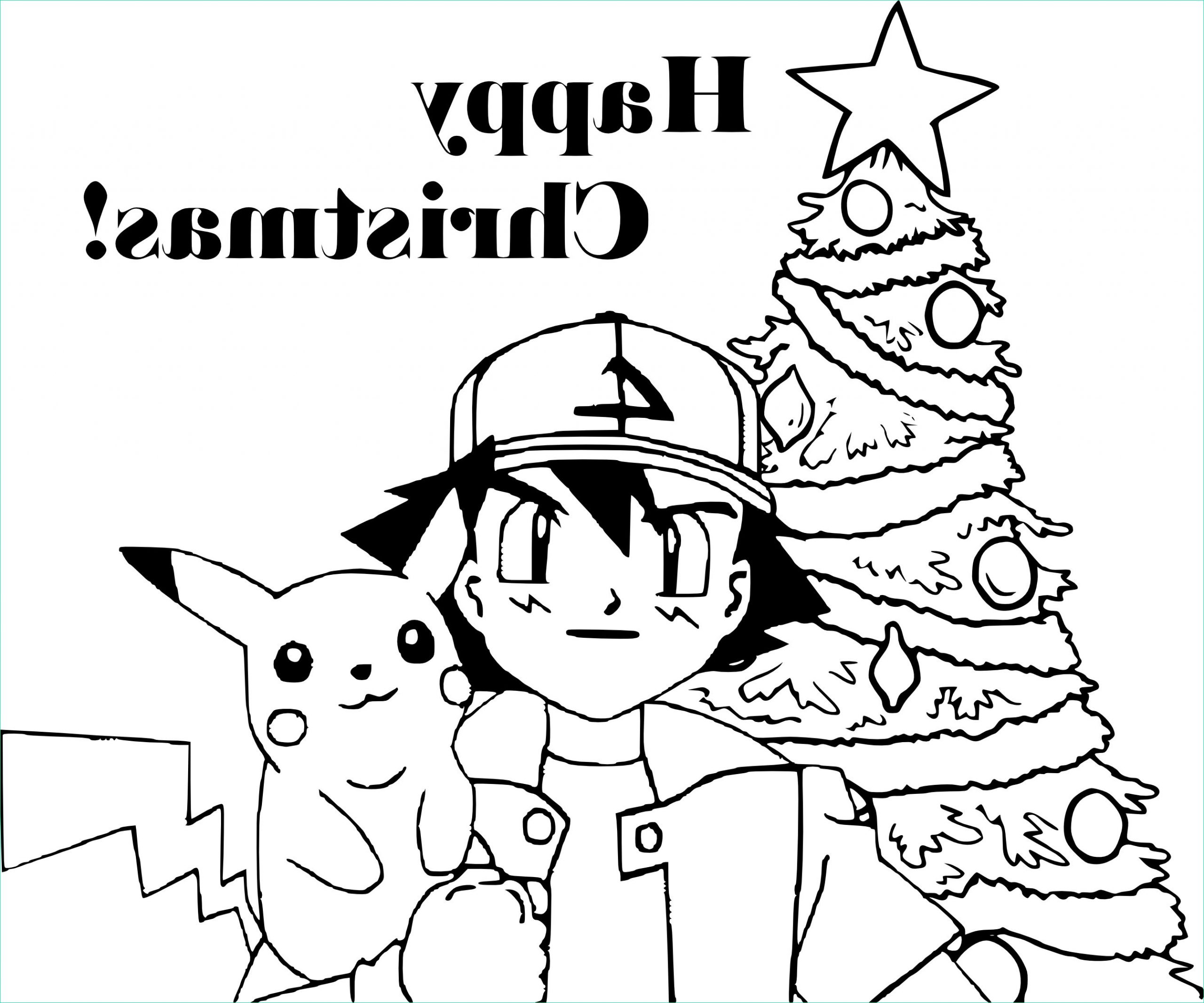 Coloriages Noël Nouveau Photographie Coloriage Pokemon Noël à Imprimer