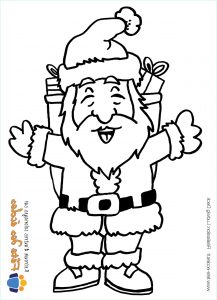 Coloriages Pere Noel Beau Image Coloriage Père Noël Prêt à Livrer Les Cadeaux