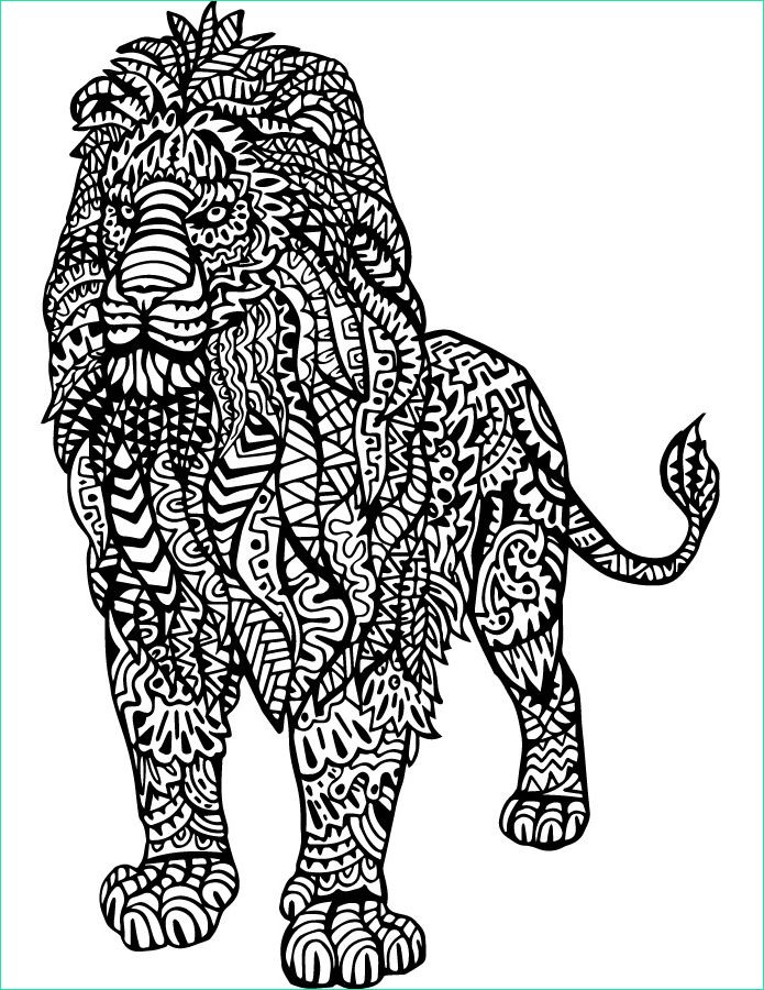 Dessin A Imprimer Beau Images Lion Dessin à Imprimer Et Colorier Pour Adulte Artherapie