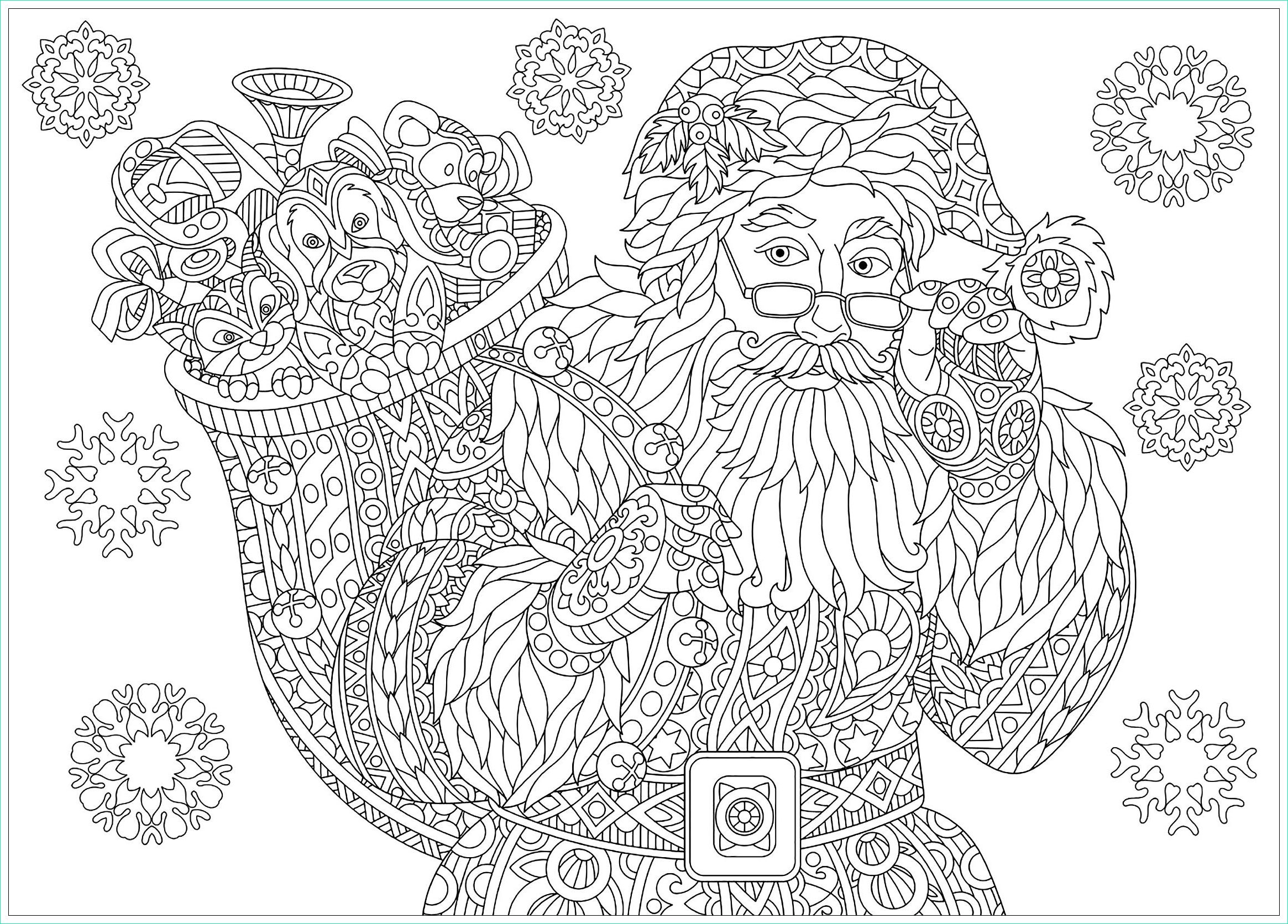 Dessin A Imprimer De Noel Cool Image 10 Coloriage Adulte De Noel