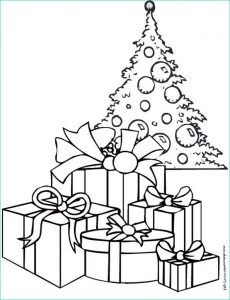 Dessin A Imprimer De Noel Impressionnant Stock Coloriage Cadeaux sous Le Sapin De Noël Dessin Gratuit à