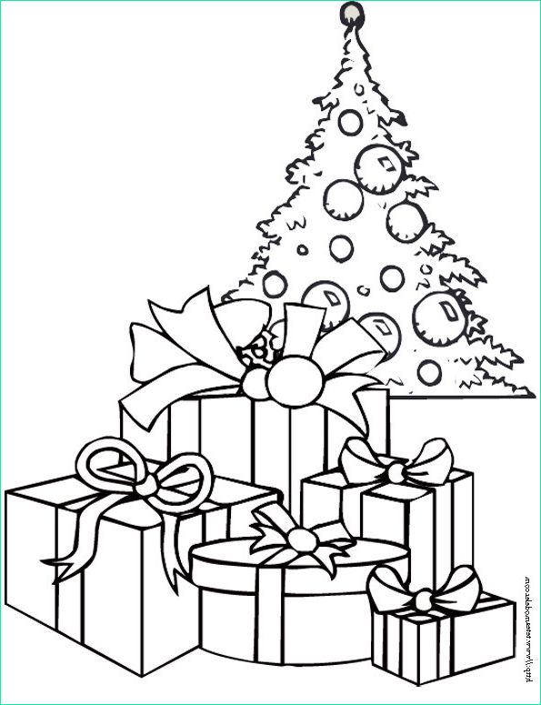 Dessin A Imprimer De Noel Impressionnant Stock Coloriage Cadeaux sous Le Sapin De Noël Dessin Gratuit à