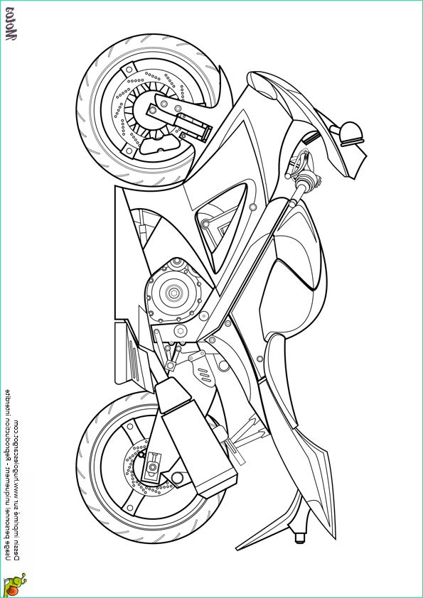 Dessin D&amp;#039;une Moto Nouveau Photos Coloriage D’une Moto Japonaise Pour La Course