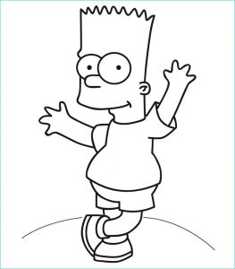 Dessin Des Simpson Cool Collection Coloriage Bart Simpson