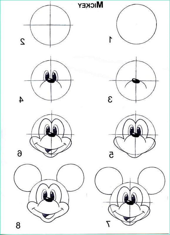 Dessin Facile A Dessiner Disney Impressionnant Photos Apprendre A Dessiner Mickey