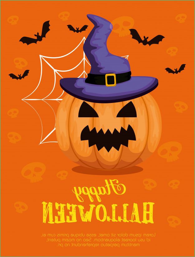 Dessin Halloween Chapeau sorciere Impressionnant Photos Happy Halloween Avec Chapeau De sorcière Citrouille