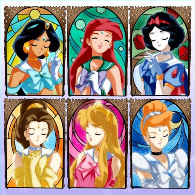 Dessin Manga Princesse Cool Collection Les Princesses Disney Relookées Façon Manga S