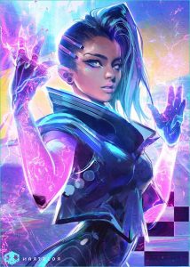 Dessin Overwatch Facile Nouveau Photos Cyberclays “ sombra Overwatch Fan Art by Ross Tran More