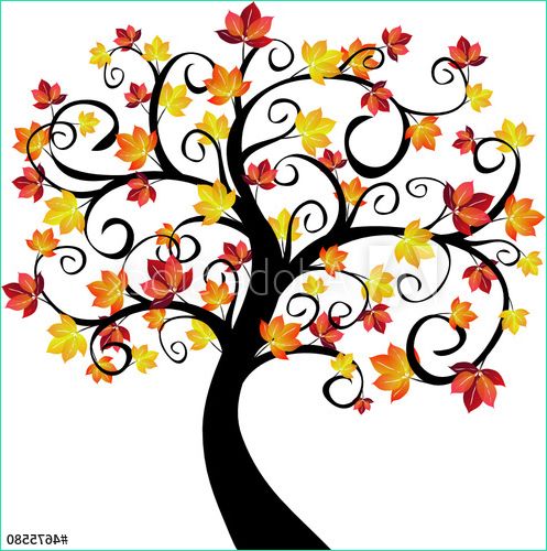 Dessin Sur L&amp;#039;automne Unique Image &quot;arbre à L Automne Illustration&quot; Fichier Vectoriel Libre