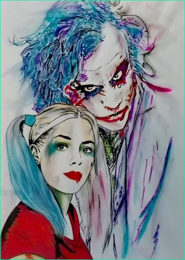 Joker Et Harley Quinn Dessin Impressionnant Collection Joker Harley Quinn Dessin Par Jean Marie Vandaele