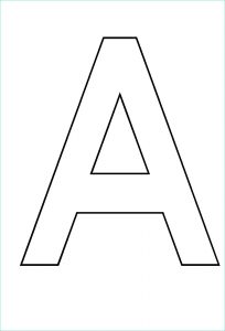 Lettre Alphabet à Imprimer Gratuit Beau Image Nouveau Coloriage En Lettre A Imprimer