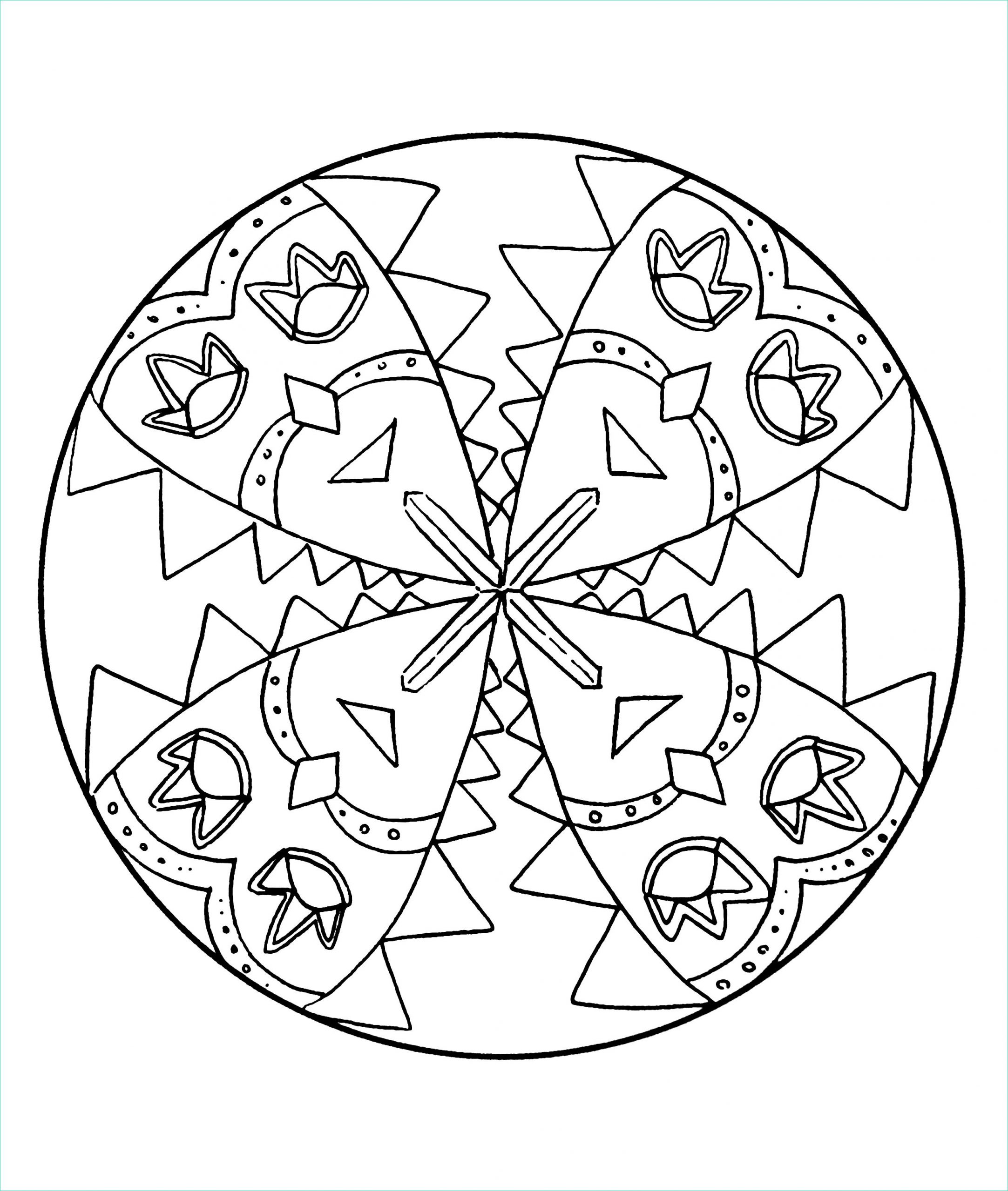 Mandala A Imprimer Unique Image Simple Mandala 25 M&amp;alas Coloring Pages for Kids to
