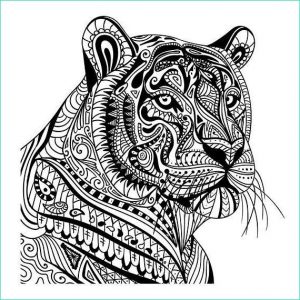 Mandala Animaux A Imprimer Inspirant Images Tiger In Pattern Wall Sticker Mandala Animal Wall Decal