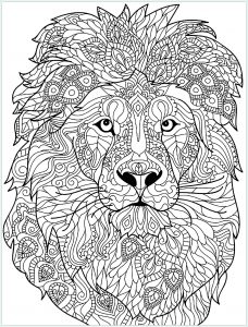 Mandala D&amp;#039;animaux Cool Photos Coloriage Tigre Mandala Coloriage Mandala Animaux Lion A