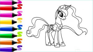 My Little Pony Coloriage Élégant Photos Coloriage Magique My Little Pony Princess Luna Coloriage