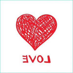 Un Coeur Dessin Unique Photos Dessin Coeur Rouge Peint À Coups De Pinceau Avec Un Texte