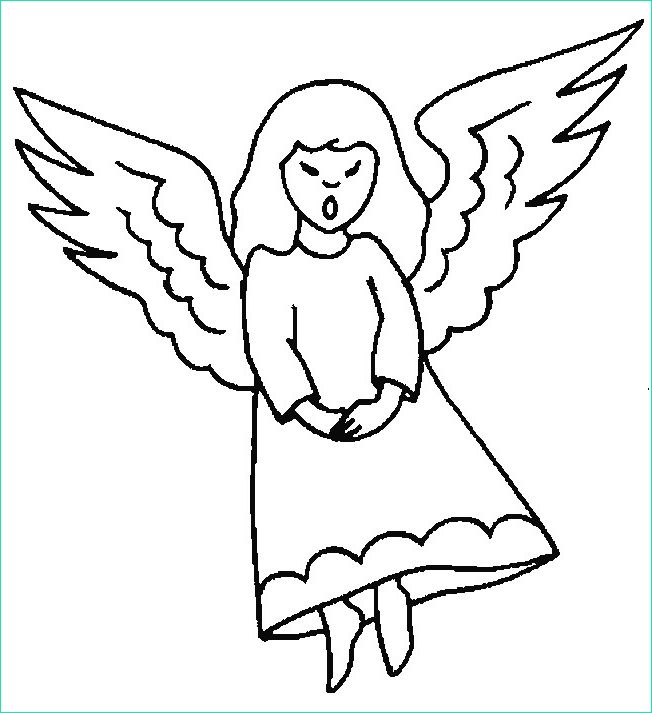 coloriage ange de noel facile dessin gratuit a imprimer avec dessin ange de noel