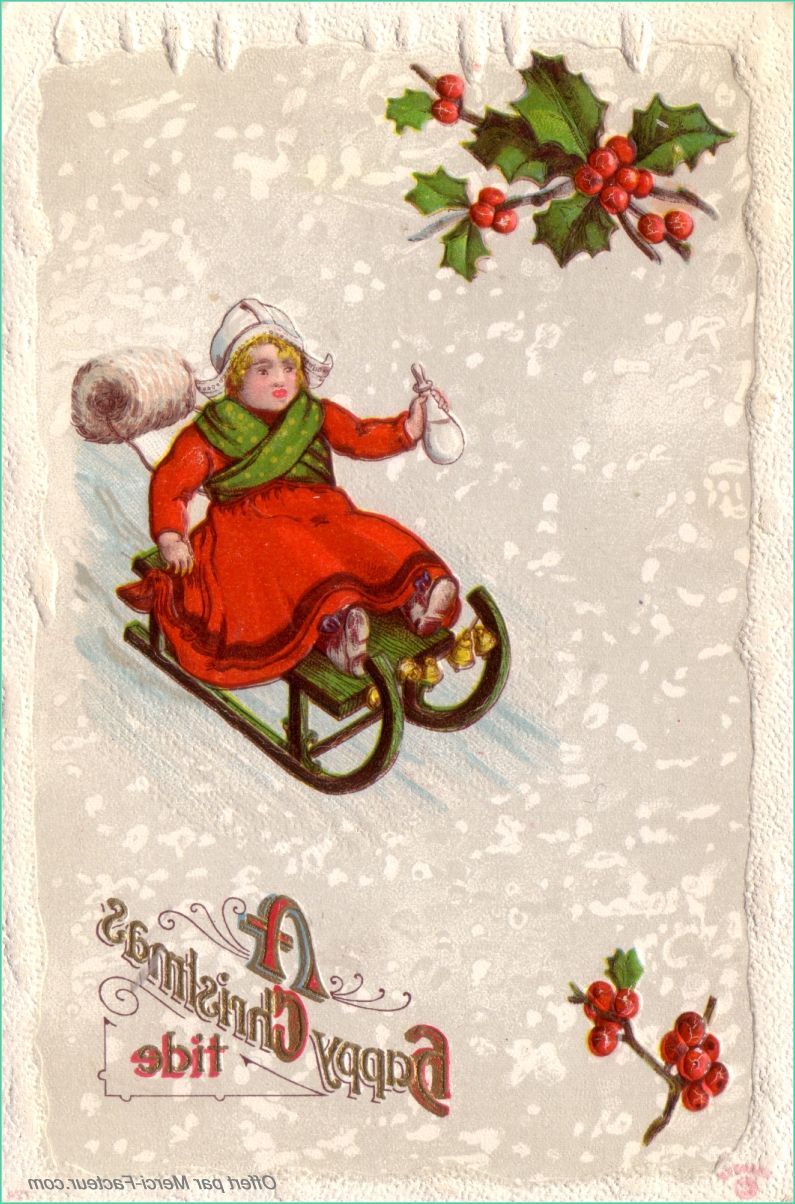 Carte De Noel A Imprimer Gratuitement Beau Stock Cartes De Noël Anciennes à Imprimer Gratuitement Merci Facteur