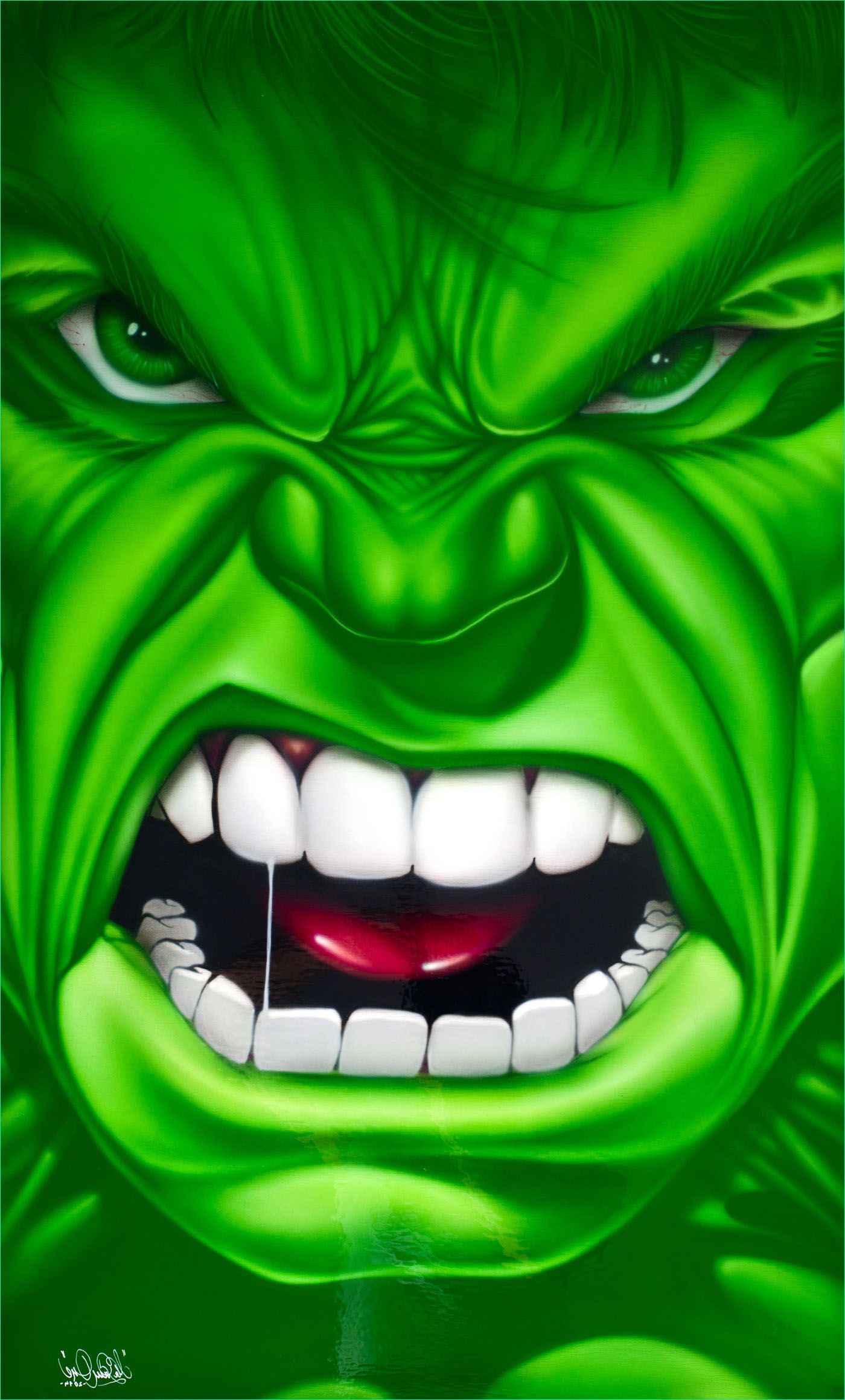 Hulk Dessin Animé Inspirant Photographie Airbrushed Hulk On Behance