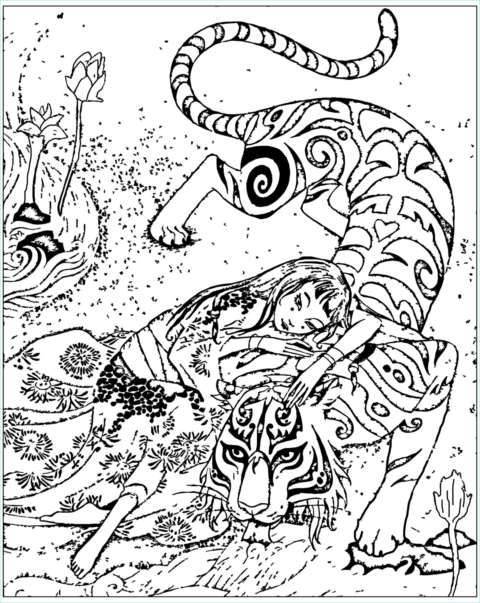 image=chine asie coloriage adulte chine inspire livre tigre le devoue de qifeng shen 1
