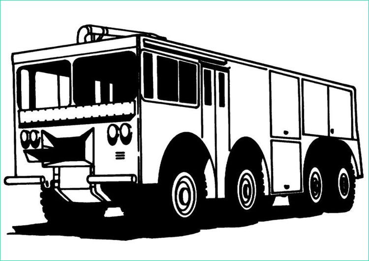 coloriage camion de pompier i8173