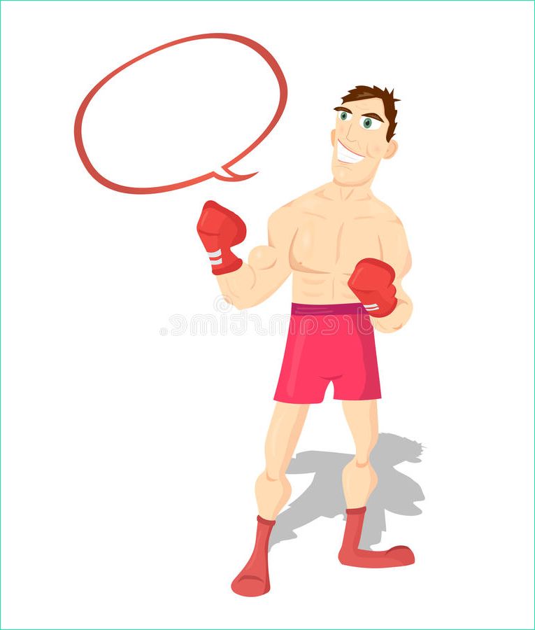 illustration stock personnage de dessin animé dr le boxeur champion de boxe image
