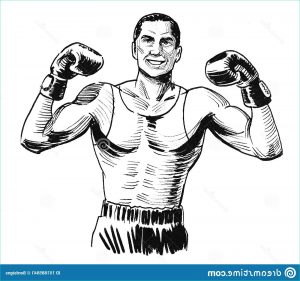 Champion Dessin Élégant Photographie Boxing Champion Stock Illustration Illustration Of Flexing
