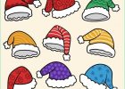 Chapeau De Noel Dessin Impressionnant Collection Pack De Chapeaux De Père Noël Dessinés à La Main