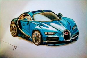 Dessin Bugatti Chiron Impressionnant Photos Dibujo Realista De Bugatti Chiron Azul