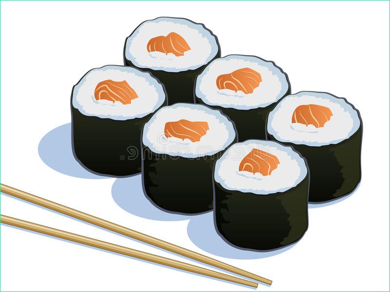 Dessin Sushi Inspirant Galerie Sushi Illustration De Vecteur Illustration Du Ique