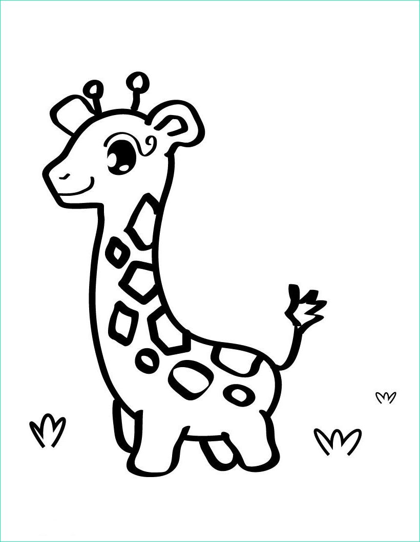 Girafe Coloriage Beau Photos Coloriages Girafe Animaux – Page 3 – Album De Coloriages