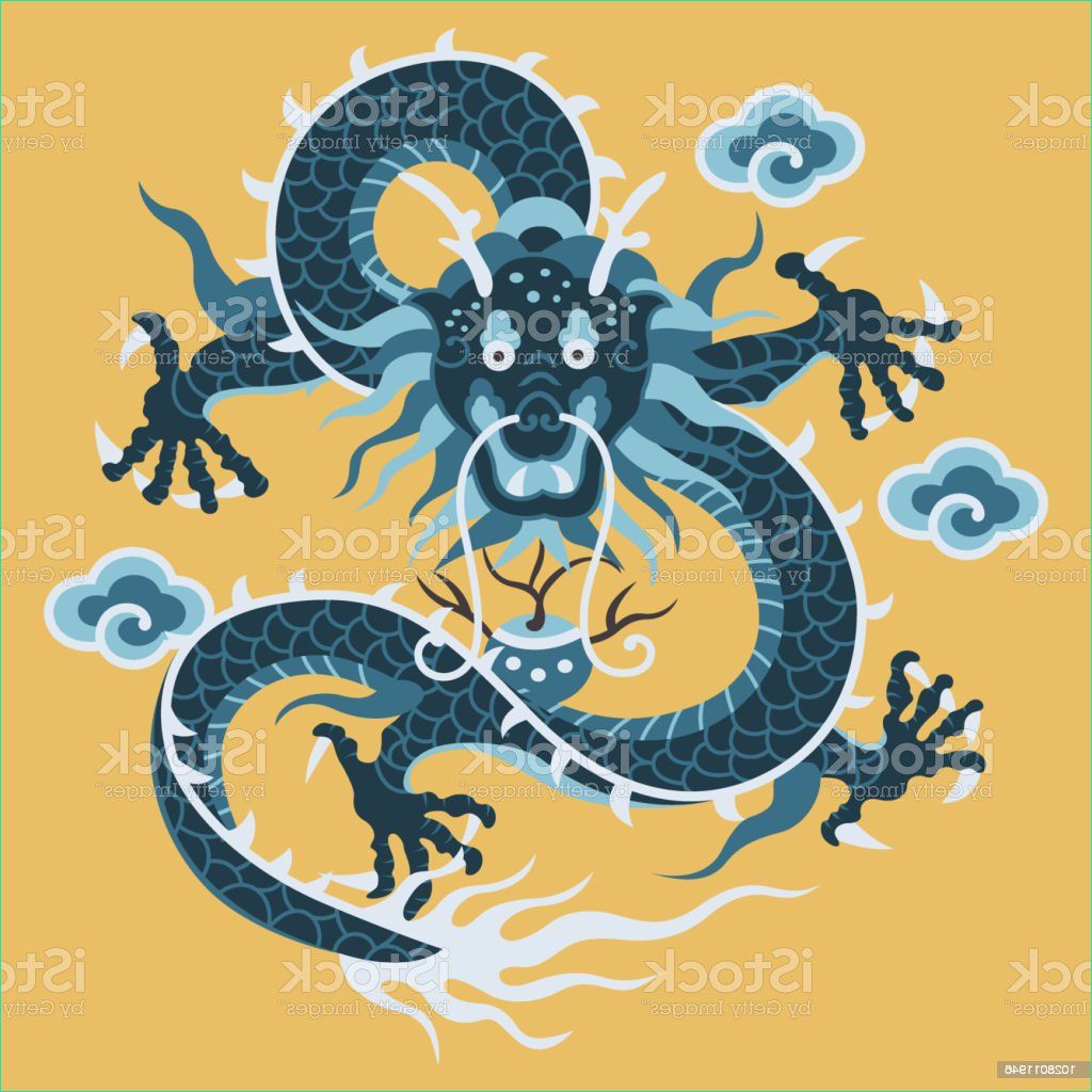motif dragon chinois traditionnel gm