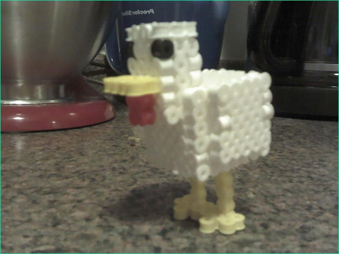 3D Minecraft Chicken Prototype