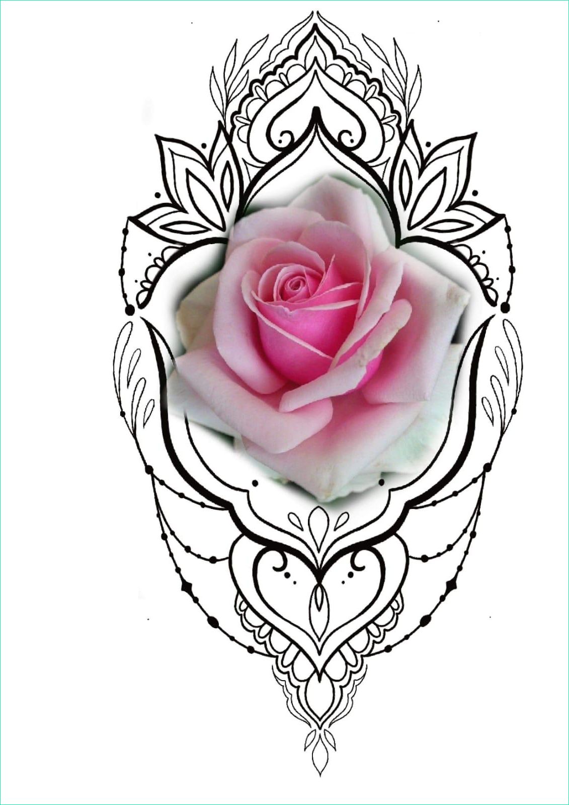 chloe mandala rose design