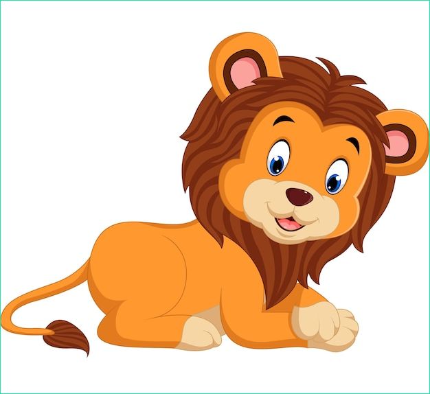 lion dessin anime mignon
